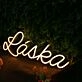Lajka Yellow Neon Sign