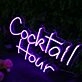 Cocktail Hour Purplr Neon Sign
