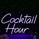 Cocktail Hour Purplr Neon Sign