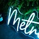 Metropolitan Blue Neon Sign