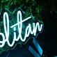 Metropolitan Blue Neon Sign
