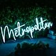 Metropolitan Blue Neon Sign