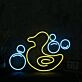 Little Yellow Duck With Bubble Neon Sign