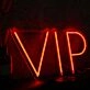 VIP Red Custom Neon Sign