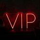 VIP Red Custom Neon Sign