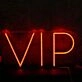 VIP Red Custom Neon Sign
