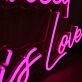 All You Need Is Love Pink Neon Sign