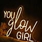 You Glow Girl Yellow Neon Sign