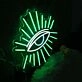 Green Shining Eye Neon Sign
