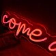 Come As You Are Red Neon Sign