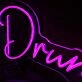 Drunk In Love Dark Purple Neon Sign