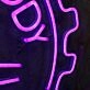 Body Factory Purplr Neon Sign