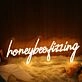 Honeybee Dizzing Yellow Neon Sign