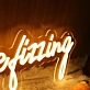 Honeybee Dizzing Yellow Neon Sign