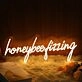 Honeybee Dizzing Yellow Neon Sign