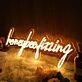 Honeybee Dizzing Yellow Neon Sign
