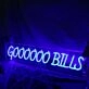 Goooooo Bills Blue Neon Sign