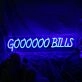 Goooooo Bills Blue Neon Sign