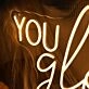 You Glow Girl Yellow Neon LED Sign