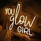 You Glow Girl Yellow Neon LED Sign