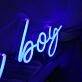 It Is A Boy Blue Neon Sign