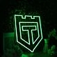 Defensive Shield Green Neon Sign
