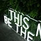 This Must Be The Place White Neon Sign