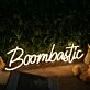 Boombastic Yellow Neon Sign