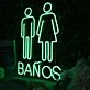 Banos Toliet Neon Sign