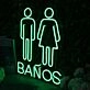 Banos Toliet Neon Sign