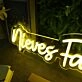 Niever Family Studio Yellow Neon Sign