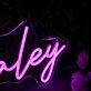 Haley Pink Neon LEd Sign