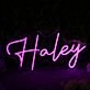 Haley Pink Neon LEd Sign