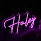 Haley Pink Neon LEd Sign