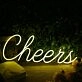 Cheers Yellow Custom Neon Sign