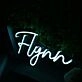 Flynn White Neon Sign