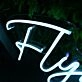 Flynn White Neon Sign