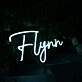 Flynn White Neon Sign