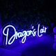 Dragon's Lair Blue Neon Sign