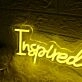 Inspired By Health Yellow Neon Sign