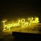 Inspired By Health Yellow Neon Sign