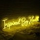 Inspired By Health Yellow Neon Sign