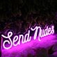 Send Nudes Pink Neon Sign