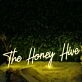 The Honey Hive Yellow Neon Sign