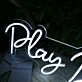 Play B Sharp White Neon Sign
