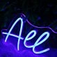 All Day Blue Neon Sign