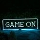 Game On Blue LED Custom Neon Sign