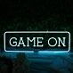 Game On Blue LED Custom Neon Sign