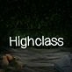 Highclass White Neon Sign