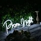 Prom Night White Neon Sign
